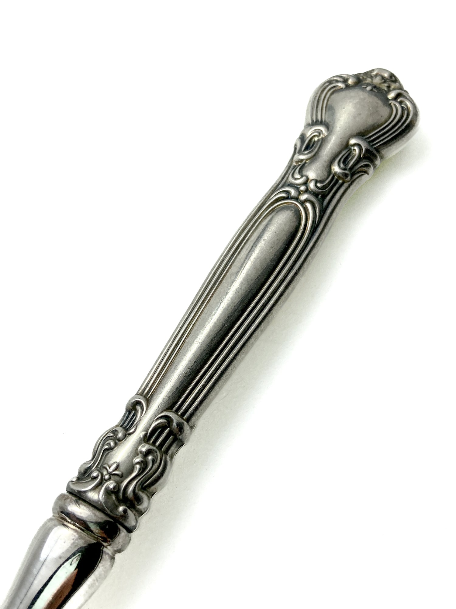 Antique Style Gorham Sterling Silver Stainless Steel Chantilly Asparagus Server