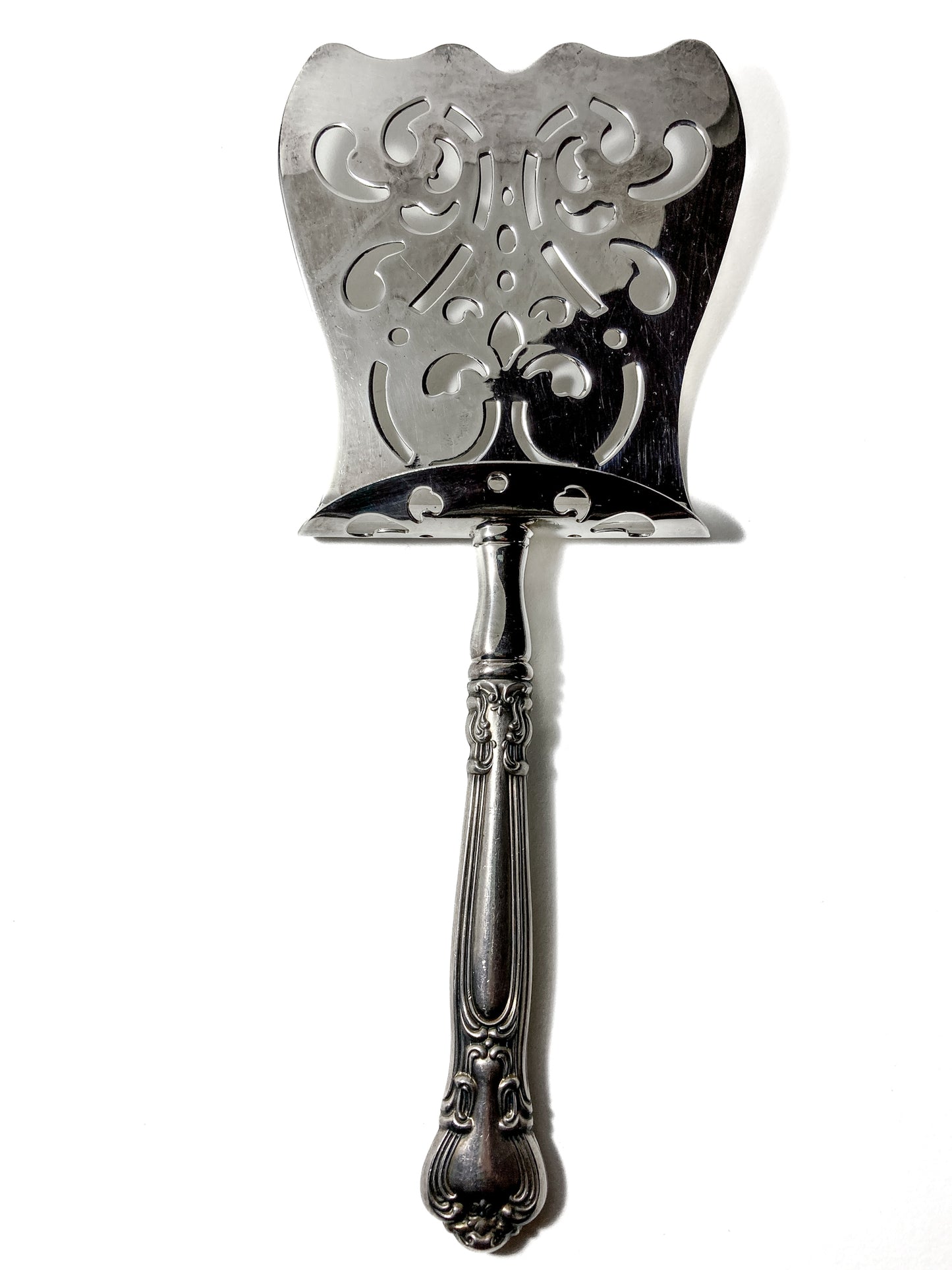Antique Style Gorham Sterling Silver Stainless Steel Chantilly Asparagus Server