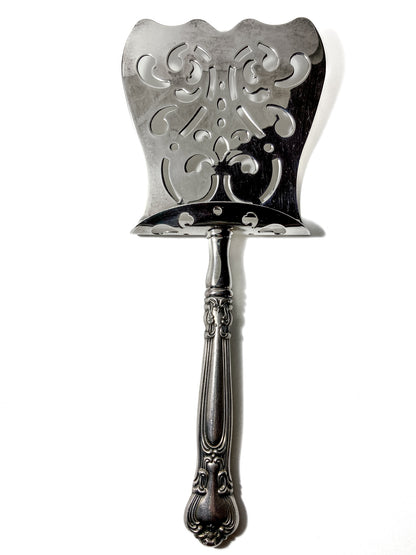 Antique Style Gorham Sterling Silver Stainless Steel Chantilly Asparagus Server