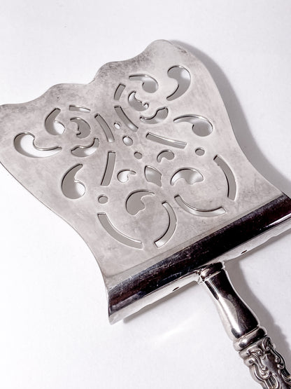 Antique Style Gorham Sterling Silver Stainless Steel Chantilly Asparagus Server
