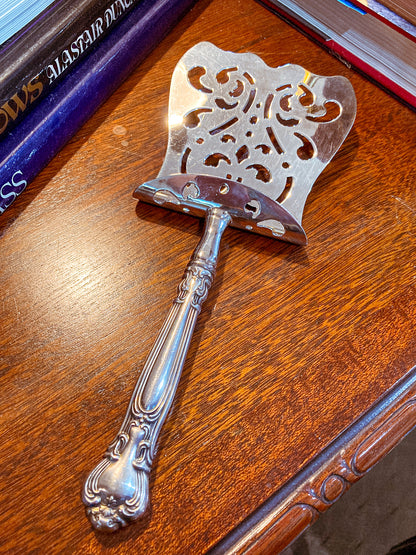 Antique Style Gorham Sterling Silver Stainless Steel Chantilly Asparagus Server