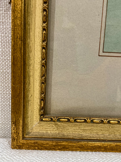 Antique Thomas Gainsborough Framed Aquatint Print of Georgiana Cavendish Duchess of Devonshire