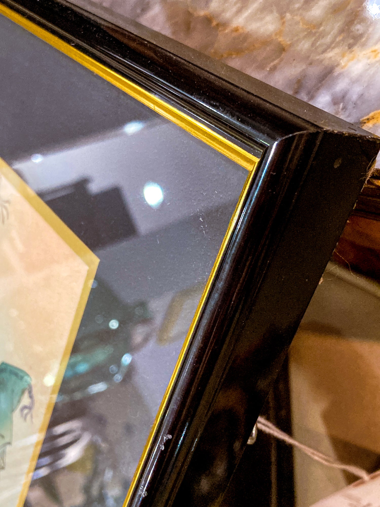 Tsukioka Kogyo (1869-1927) Arashiyama: The God of Mt. Arashi Framed Woodblock Print