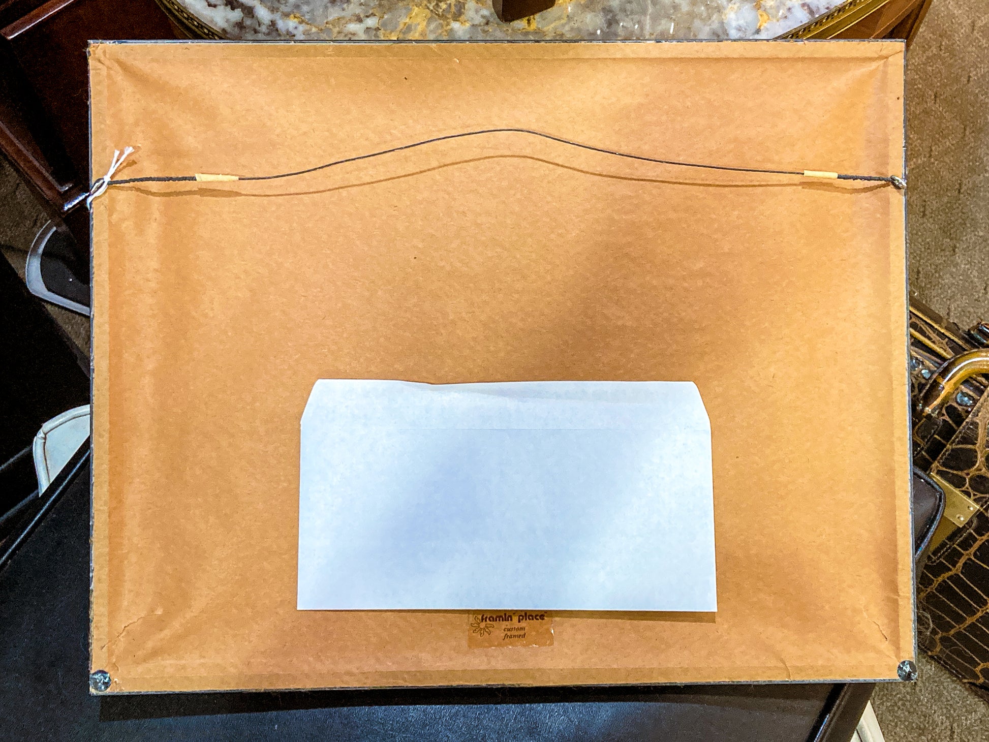 Tsukioka Kogyo (1869-1927) Arashiyama: The God of Mt. Arashi Framed Woodblock Print