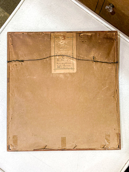 Antique William Walcott (1874-1943) Etching Baptistry Florence Framed Print