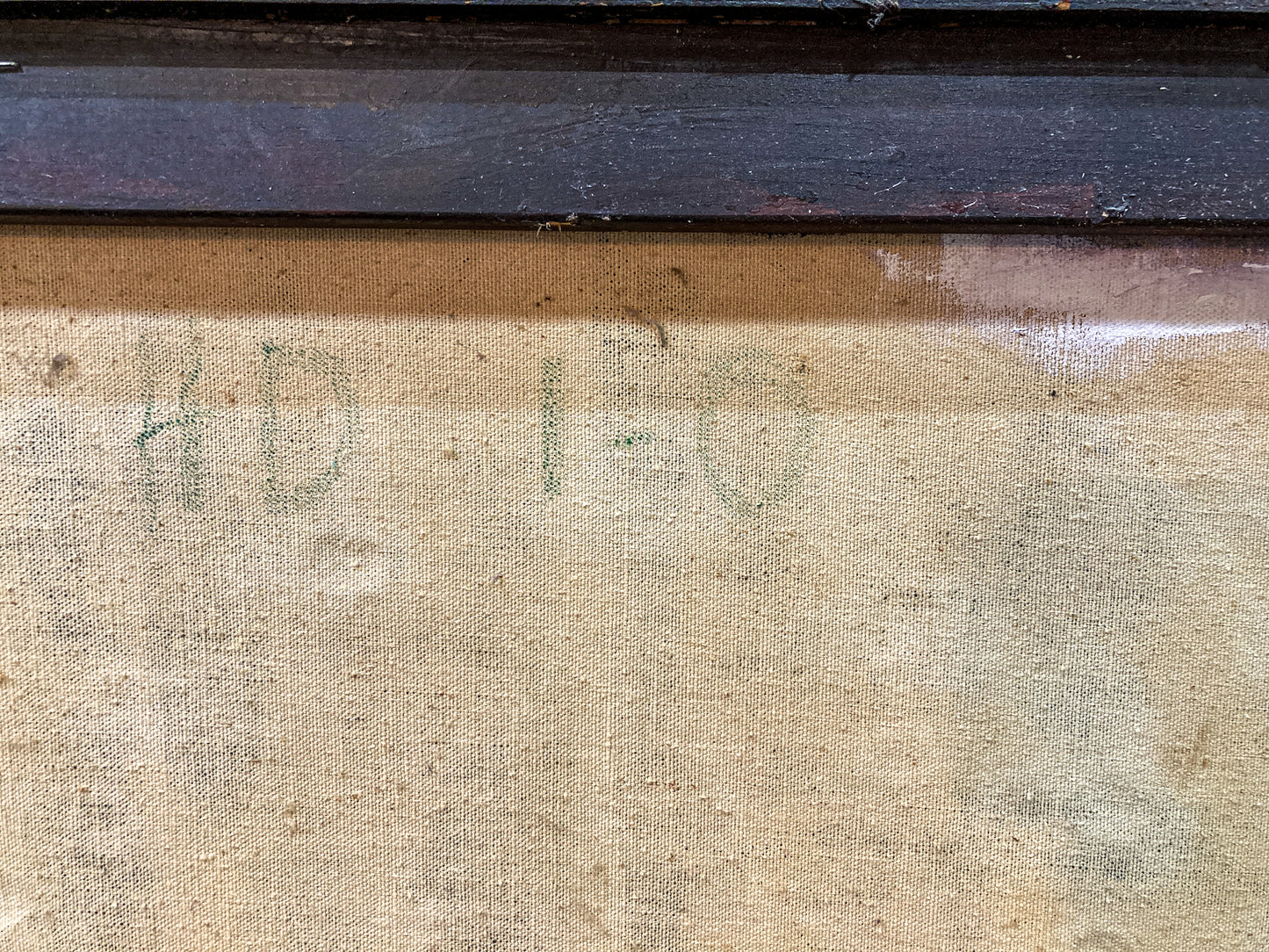 Vintage Mixed Media Portrait of Cleveland Bernice Kent Framed Canvas Painting