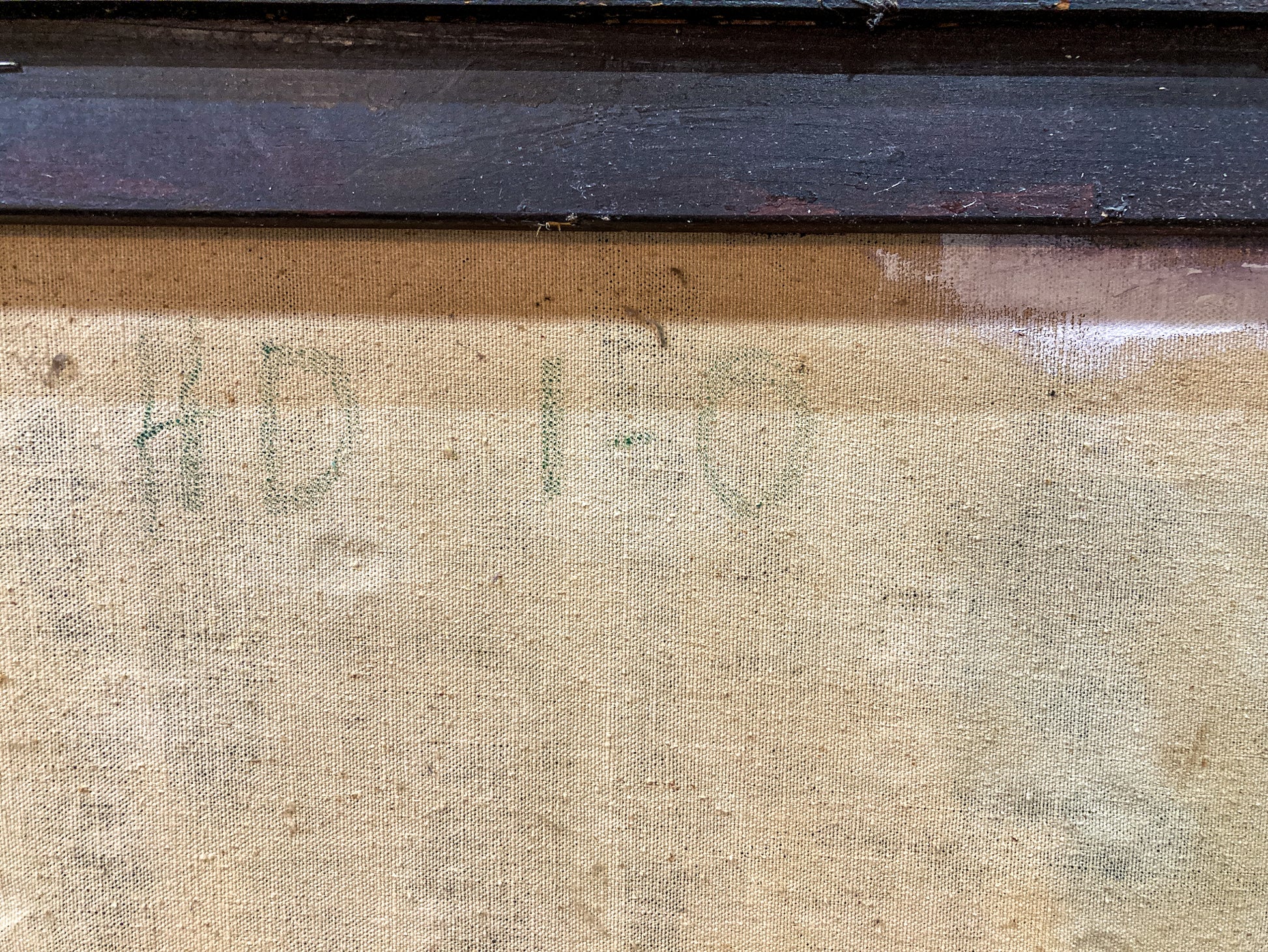 Vintage Mixed Media Portrait of Cleveland Bernice Kent Framed Canvas Painting