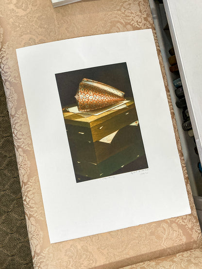 Cleveland Print Club Michel Esbèbe 2010 Coquillage Unframed Mezzotint Print