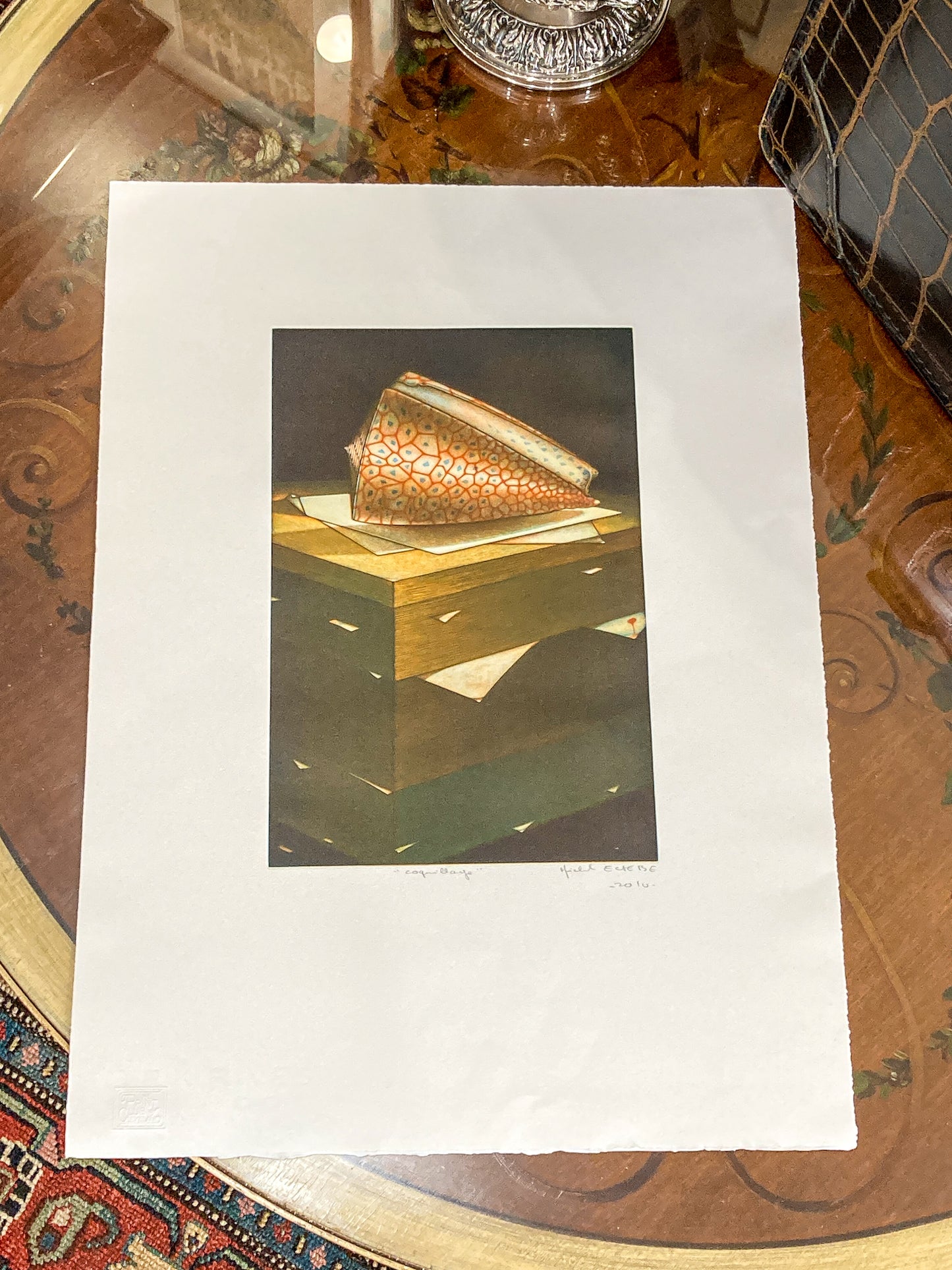 Cleveland Print Club Michel Esbèbe 2010 Coquillage Unframed Mezzotint Print