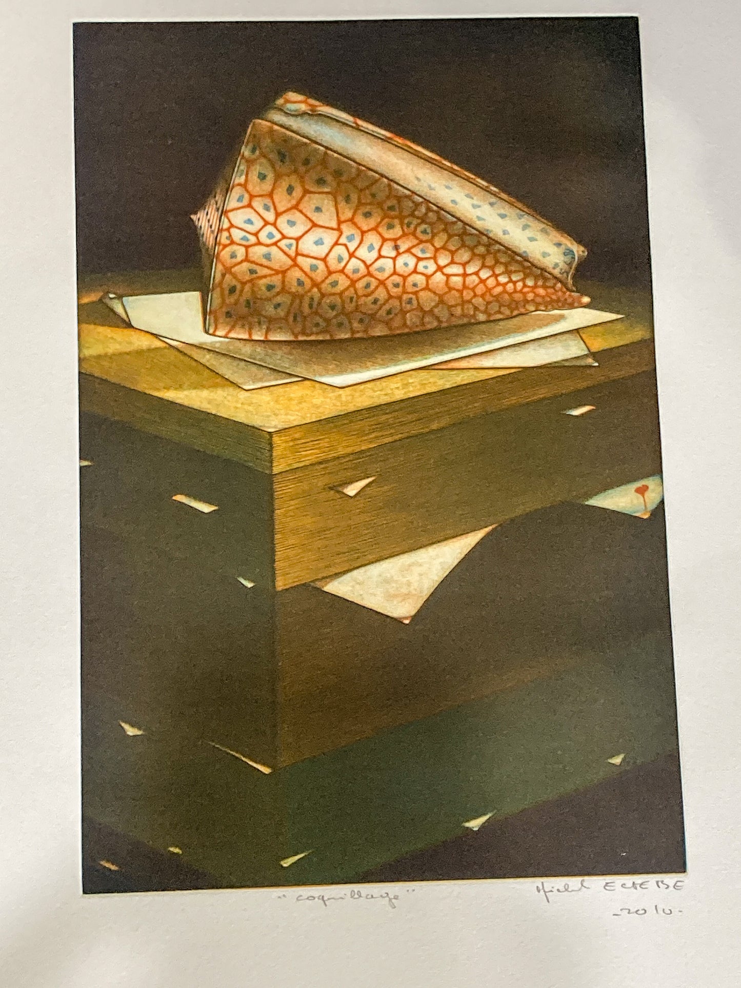 Cleveland Print Club Michel Esbèbe 2010 Coquillage Unframed Mezzotint Print