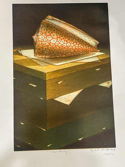 Cleveland Print Club Michel Esbèbe 2010 Coquillage Unframed Mezzotint Print