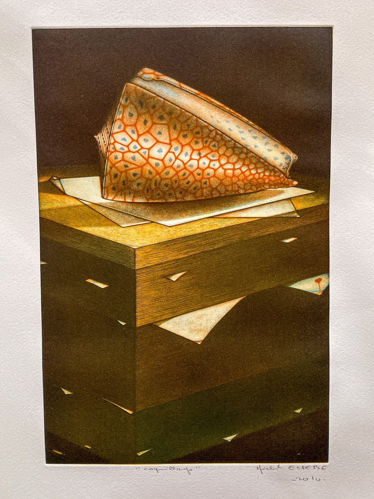 Cleveland Print Club Michel Esbèbe 2010 Coquillage Unframed Mezzotint Print