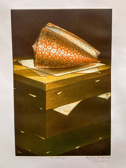 Cleveland Print Club Michel Esbèbe 2010 Coquillage Unframed Mezzotint Print