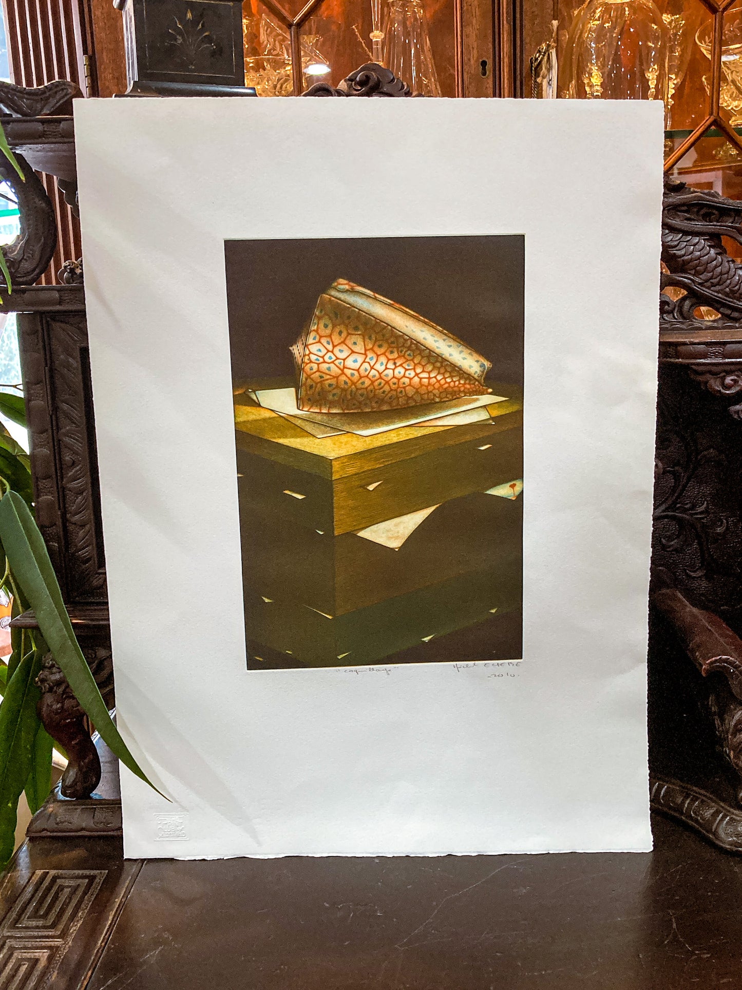 Cleveland Print Club Michel Esbèbe 2010 Coquillage Unframed Mezzotint Print