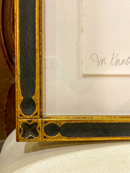 Cleveland Printmaker Phyllis Fannin Artist Proof Torso Framed Aquatint Art