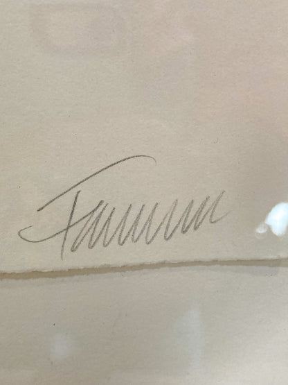 Cleveland Printmaker Phyllis Fannin Artist Proof Torso Framed Aquatint Art