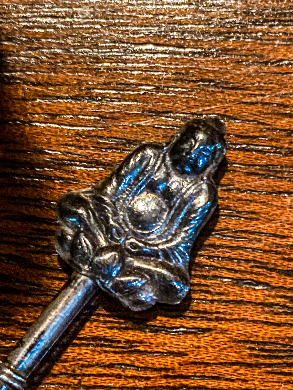 Five Antique 1920s Sterling Silver Japanese Charm Tip Iced Tea Spoons