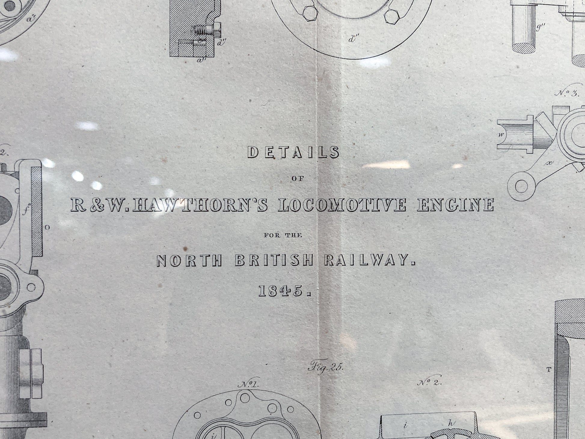 Four Antique Joseph Wilson Lowry Robert Morrison Locomotive Framed Engravings