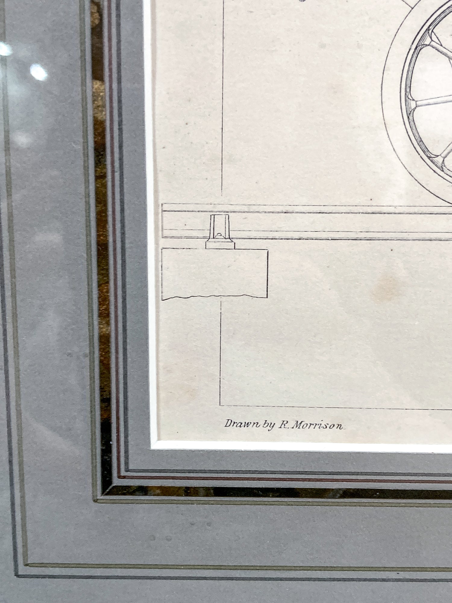 Four Antique Joseph Wilson Lowry Robert Morrison Locomotive Framed Engravings