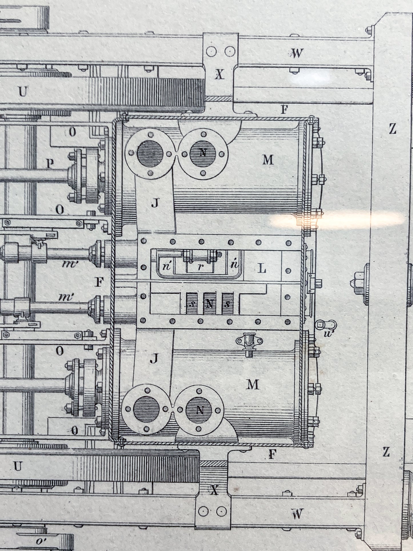 Four Antique Joseph Wilson Lowry Robert Morrison Locomotive Framed Engravings