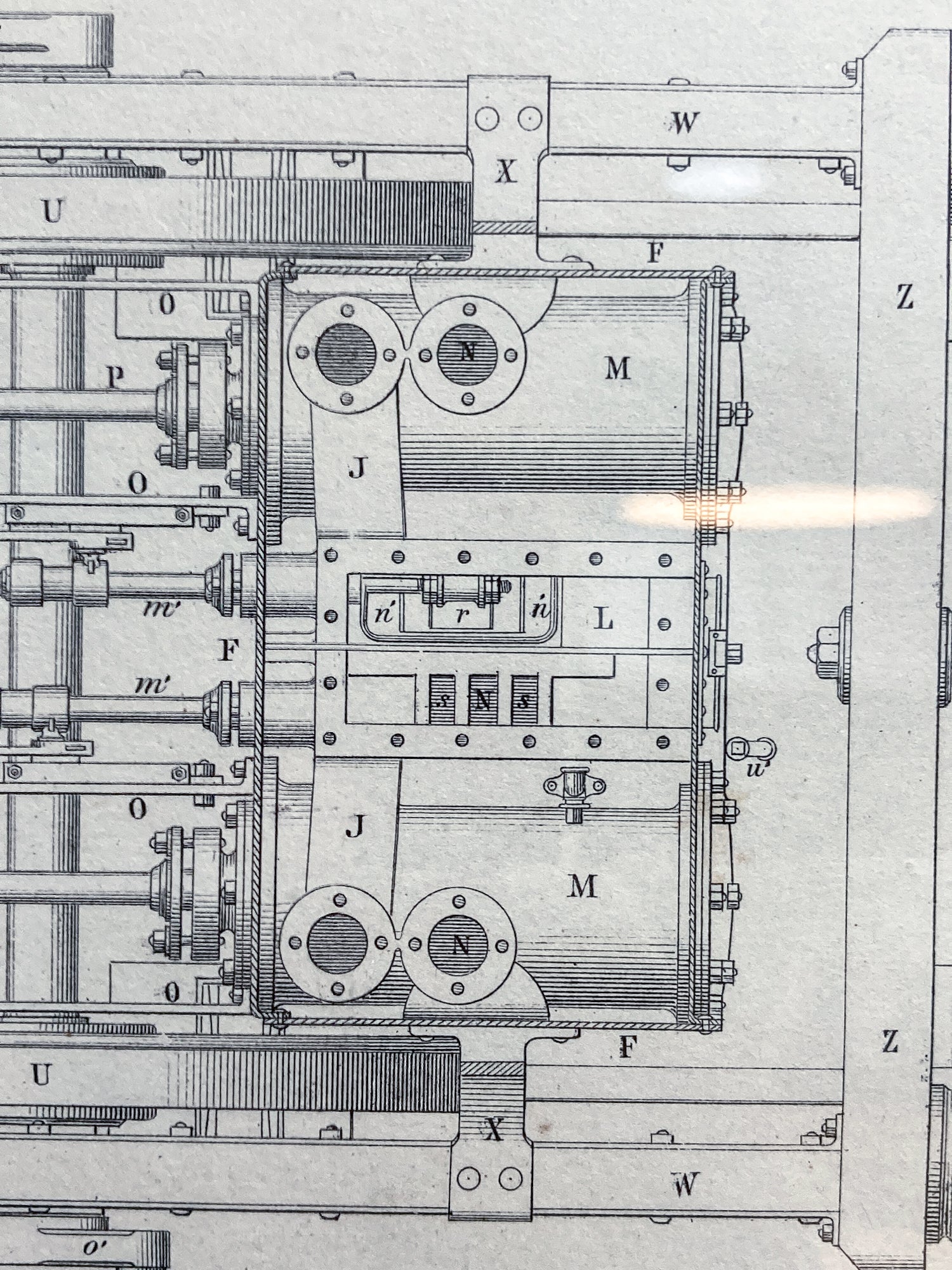 Four Antique Joseph Wilson Lowry Robert Morrison Locomotive Framed Engravings