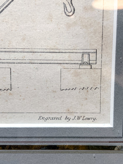 Four Antique Joseph Wilson Lowry Robert Morrison Locomotive Framed Engravings