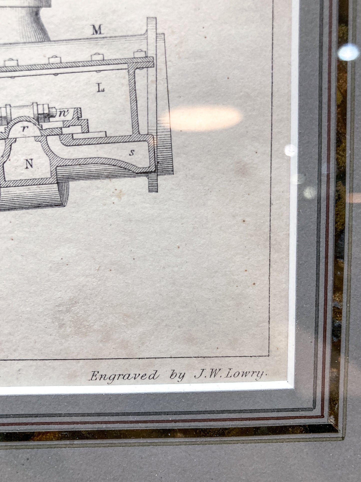 Four Antique Joseph Wilson Lowry Robert Morrison Locomotive Framed Engravings