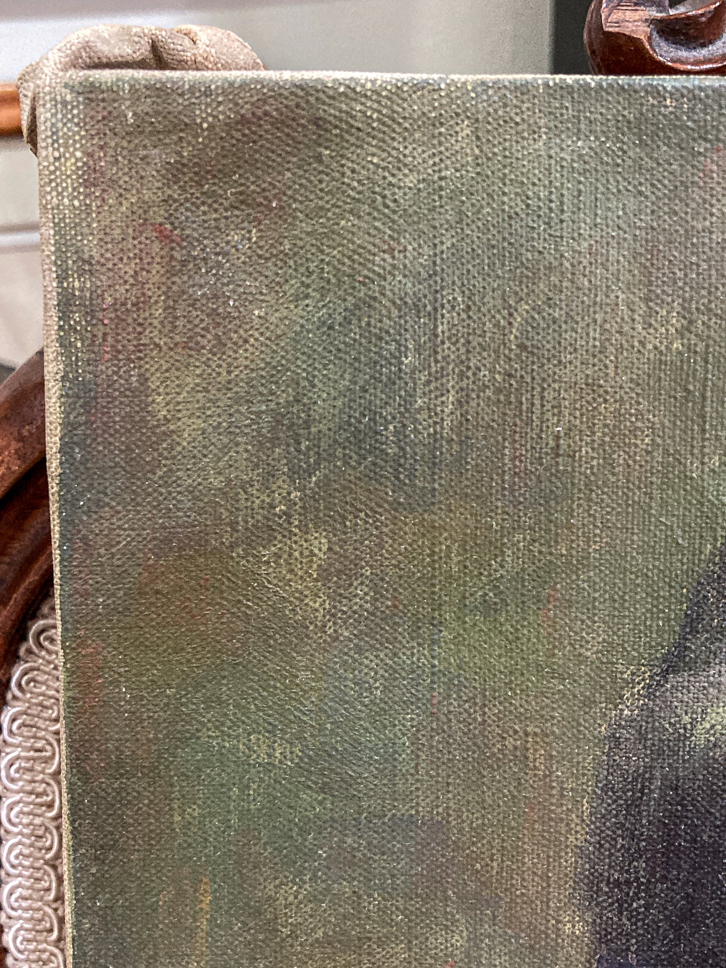 Vintage Original Self Portrait Frank Campanella (1918-2016) Canvas Oil Painting