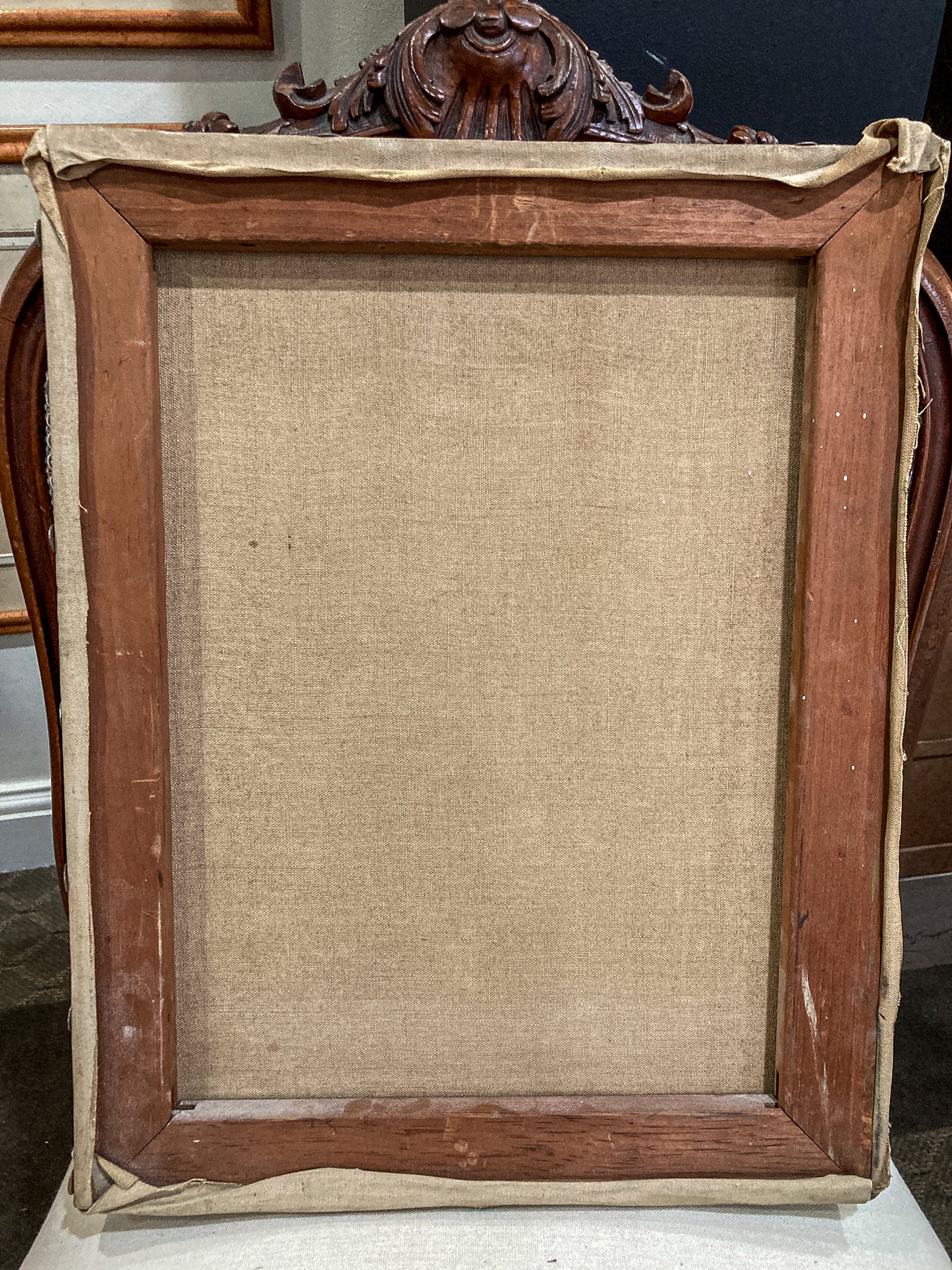 Vintage Original Self Portrait Frank Campanella (1918-2016) Canvas Oil Painting