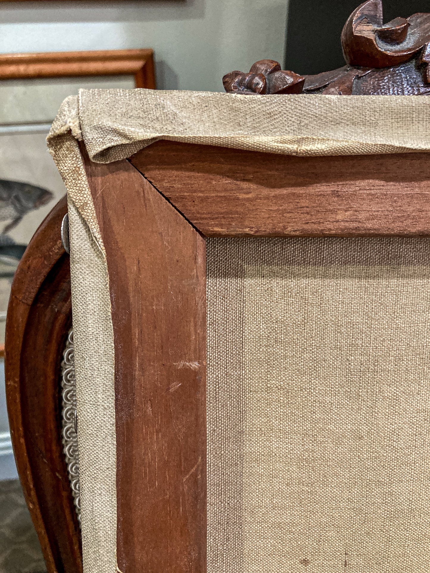 Vintage Original Self Portrait Frank Campanella (1918-2016) Canvas Oil Painting