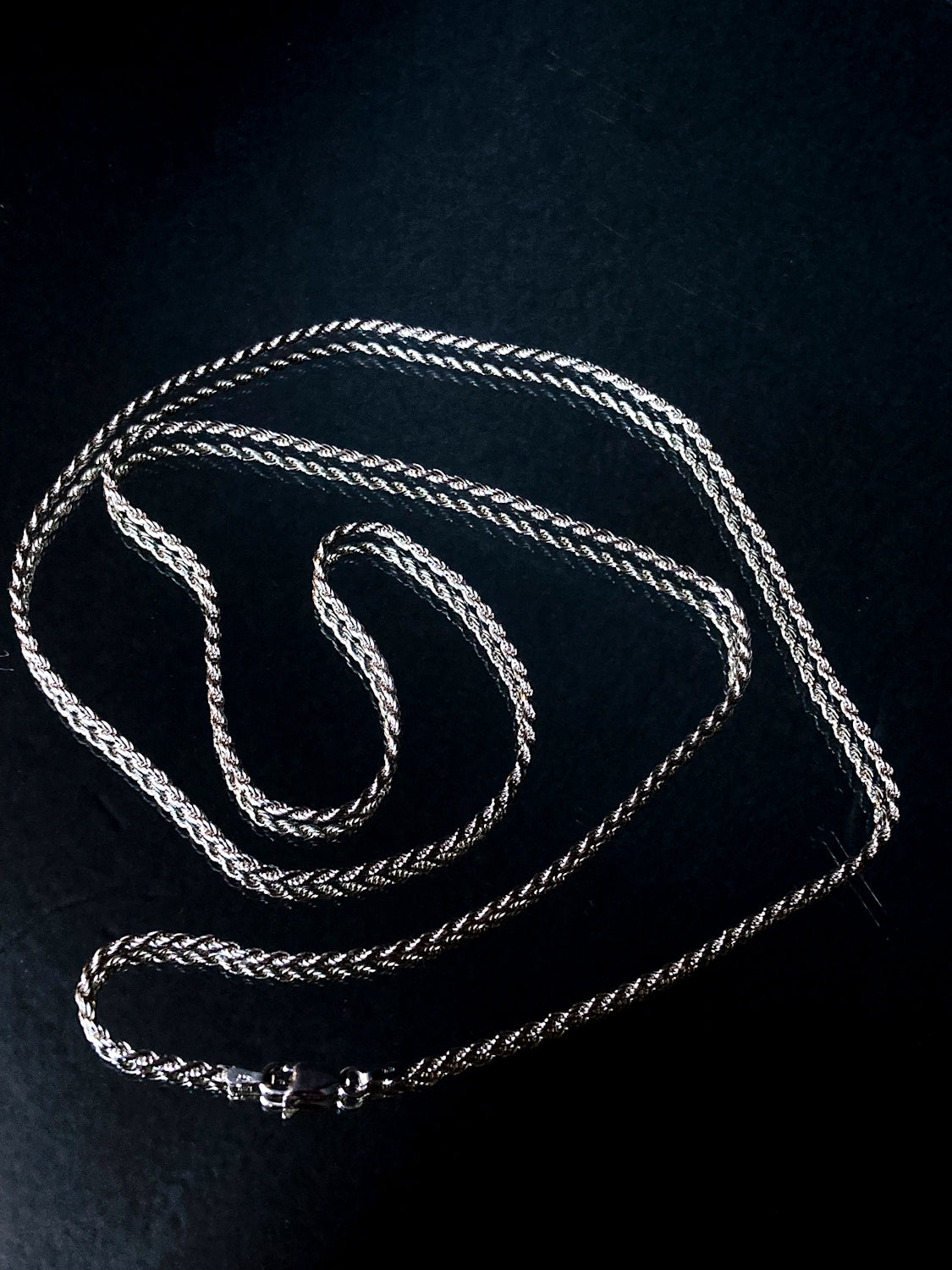 Sterling Silver Twisted Rope factory Chain 30