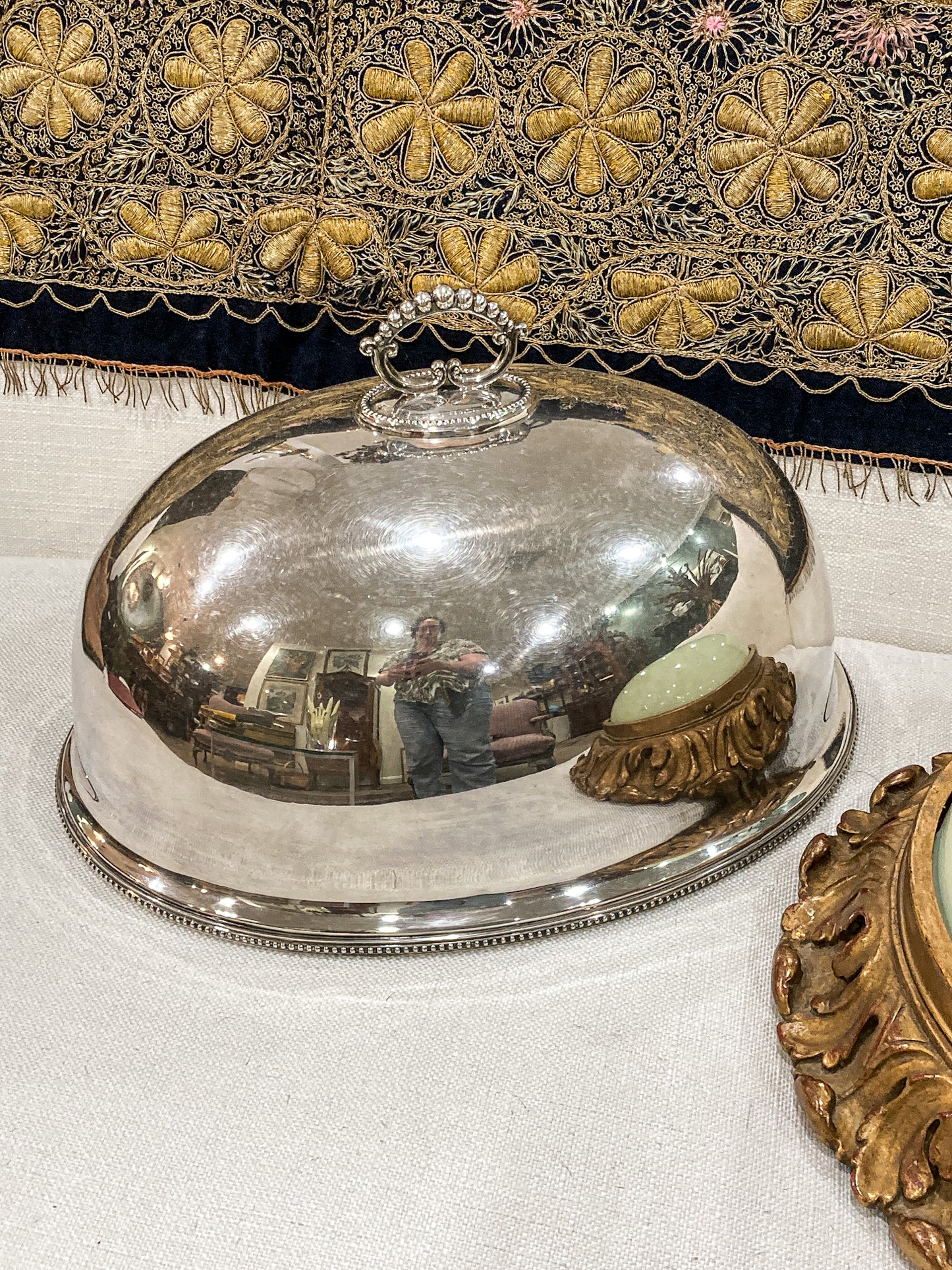 Late 19th Century William Hutton & Sons English Silver Plated Entree Dome