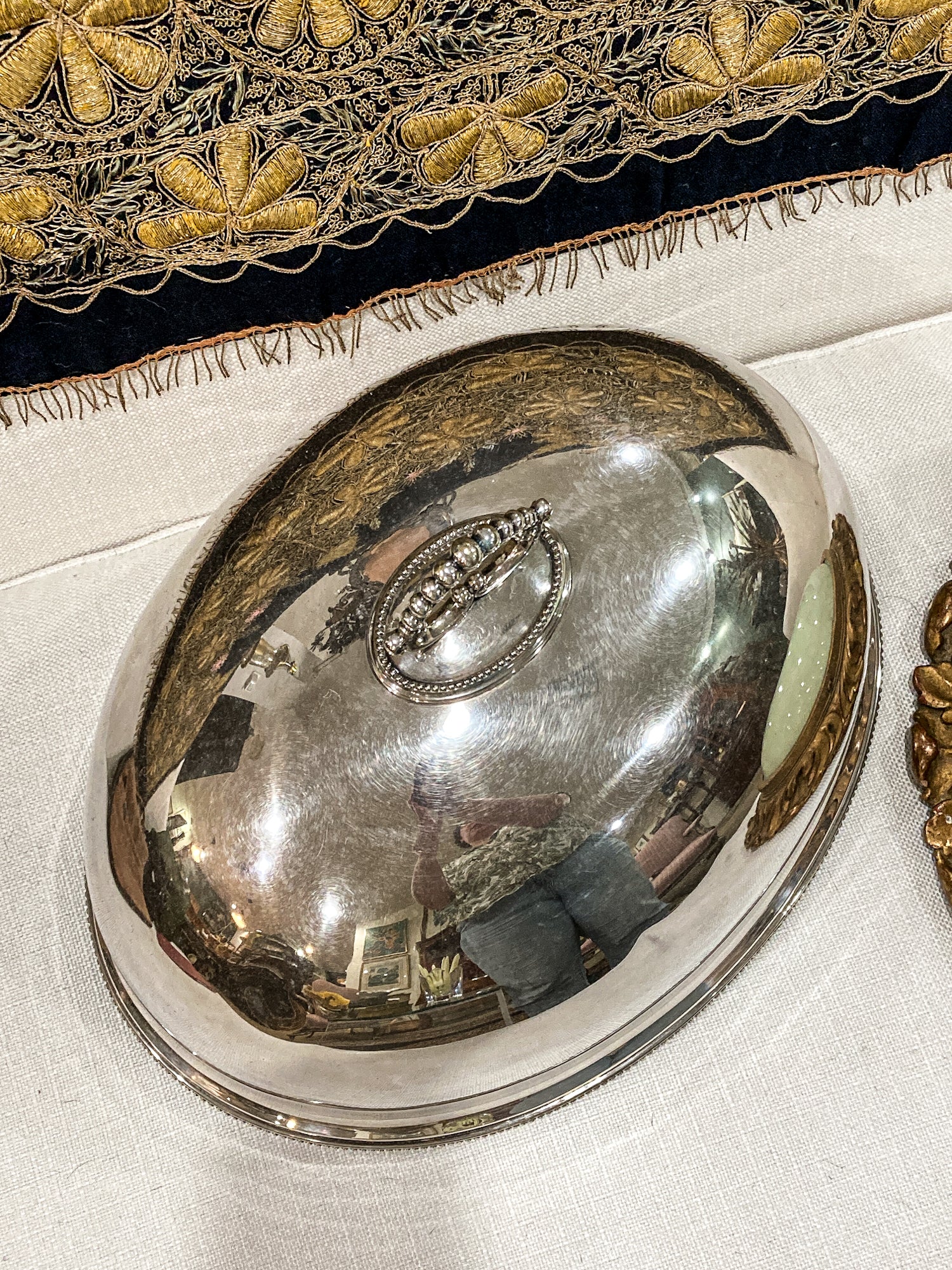 Late 19th Century William Hutton & Sons English Silver Plated Entree Dome