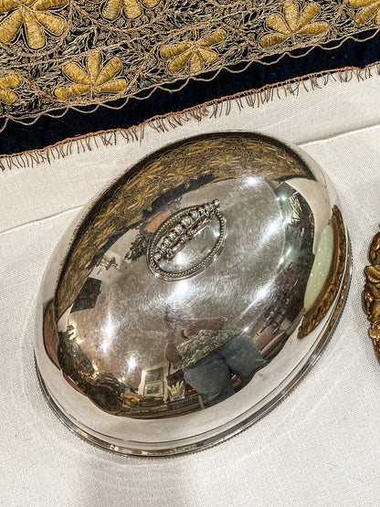 Late 19th Century William Hutton & Sons English Silver Plated Entree Dome
