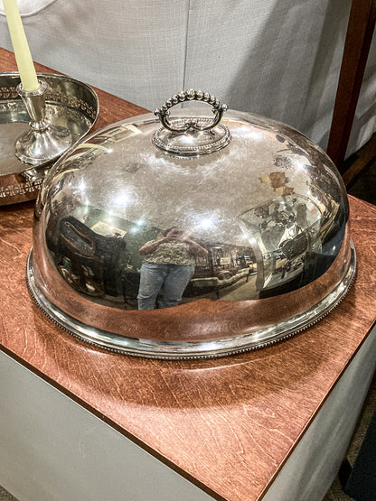 Late 19th Century William Hutton & Sons English Silver Plated Entree Dome