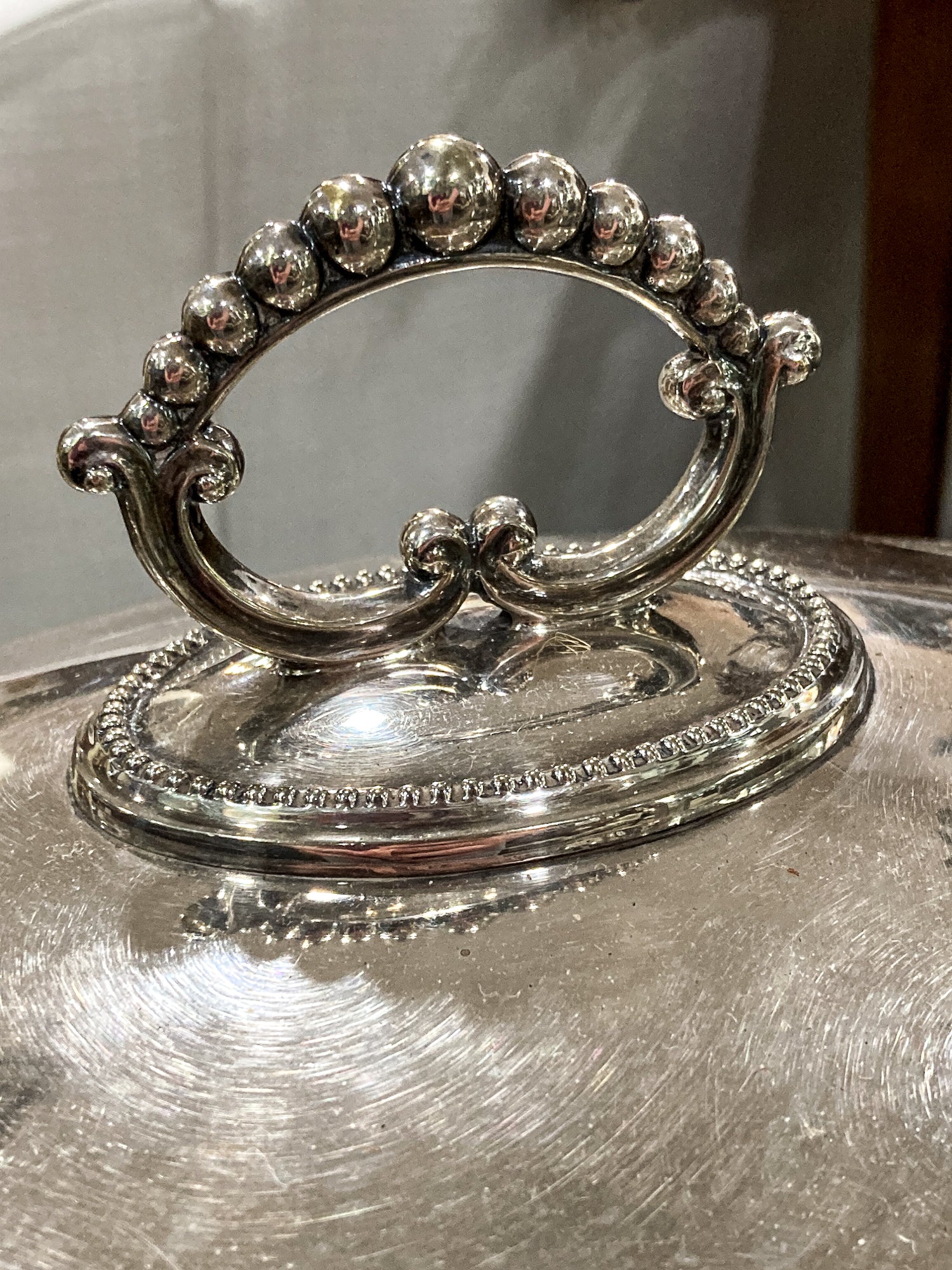 Late 19th Century William Hutton & Sons English Silver Plated Entree Dome