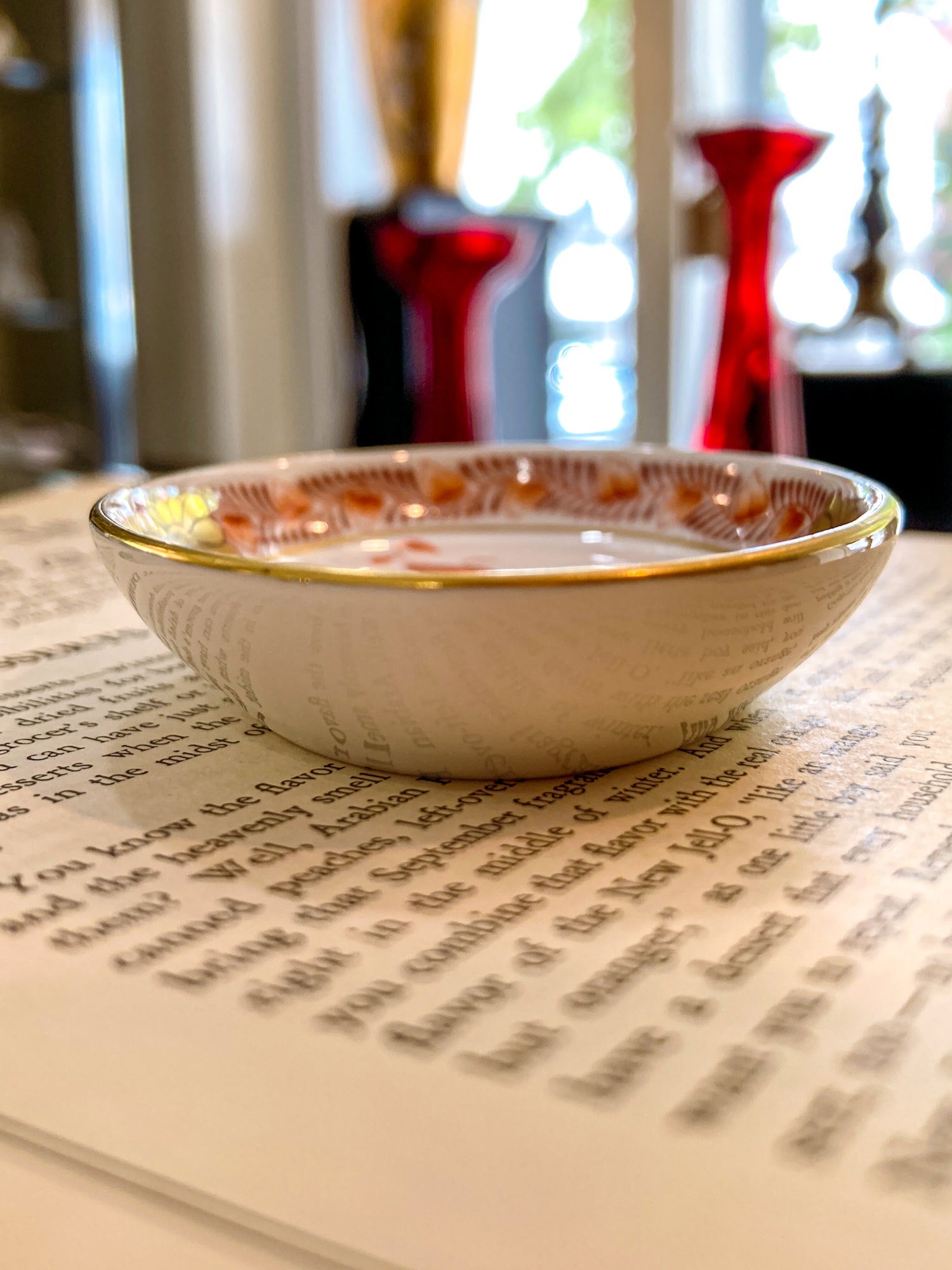 Miniature Herend Chinese Bouquet Hand Painted Porcelain Trinket Ring Dish