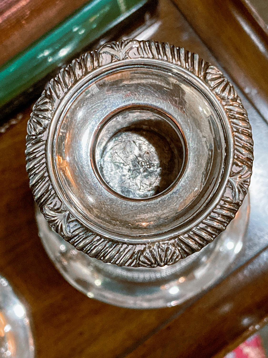 Pair 20th Century Georgian Style Silver-Plated Tall Weighted Candlesticks