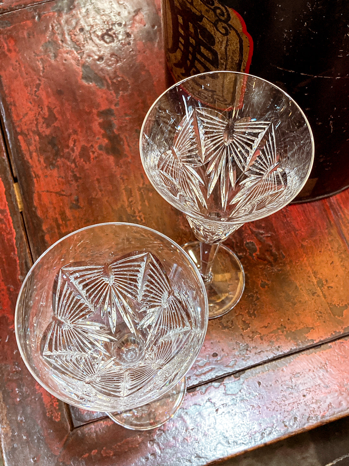 Waterford Millennium Series Happiness Crystal Toasting Flutes Glassware Pair