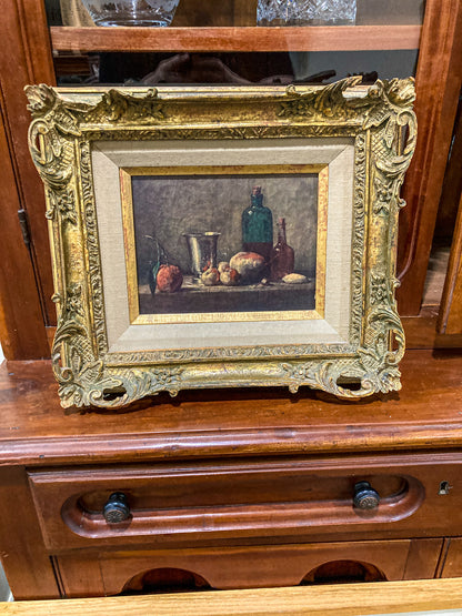 Reproduction 18th Century Jean Siméon Chardin Ornate Framed Goblets Still Life Print