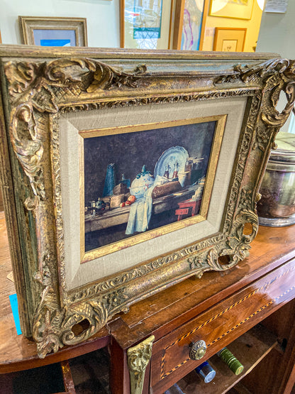 Reproduction 18th Century Jean Siméon Chardin Ornate Framed Still Life Print