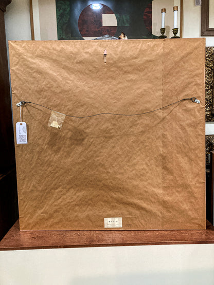 Antique Inspired Woman in Mirror Robert Martin (1918-1998) Framed Oil Canvas Painting