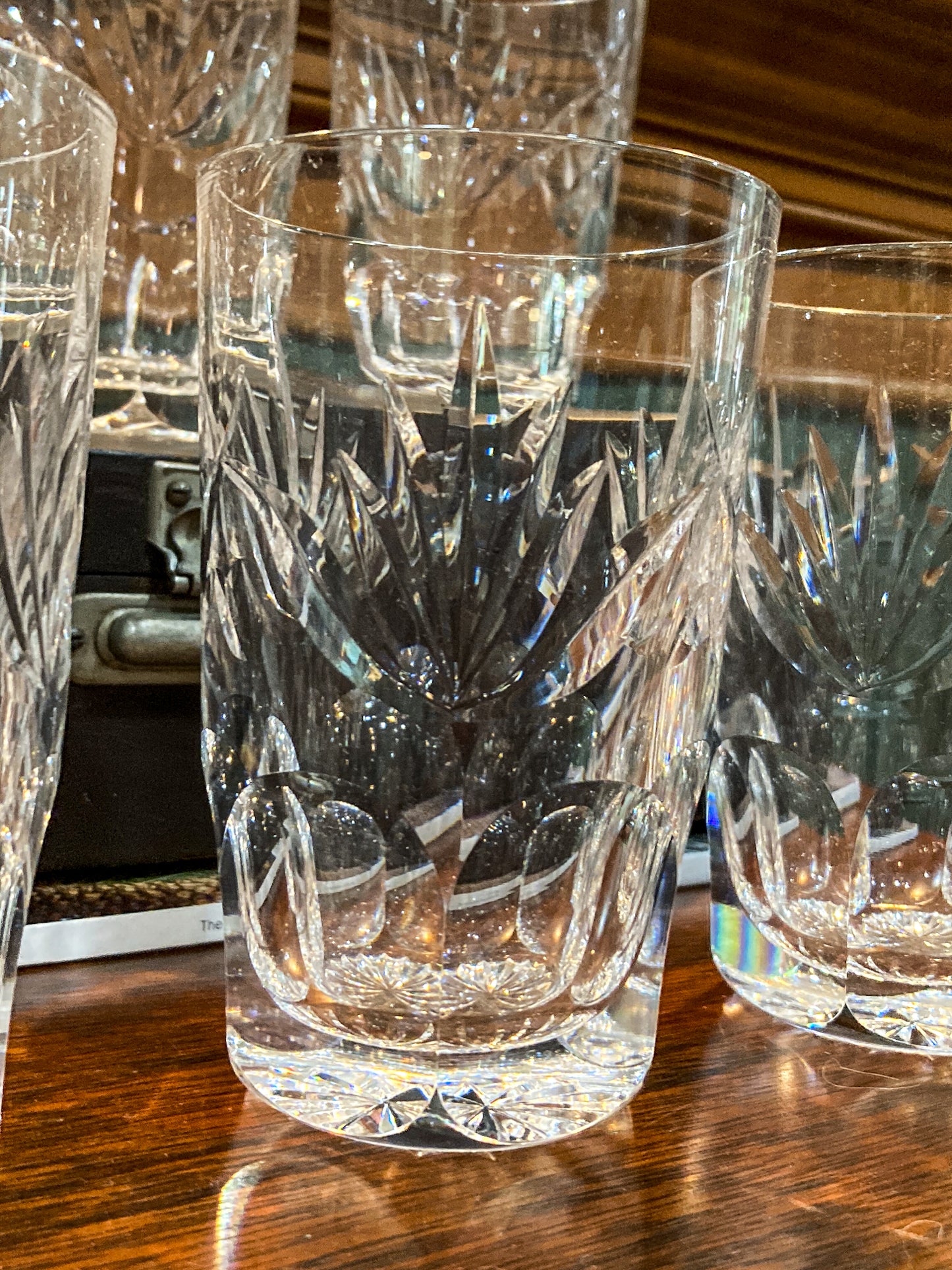 Set of Six Waterford Ashling Clear Crystal 10oz Tumblers Drink Glasses