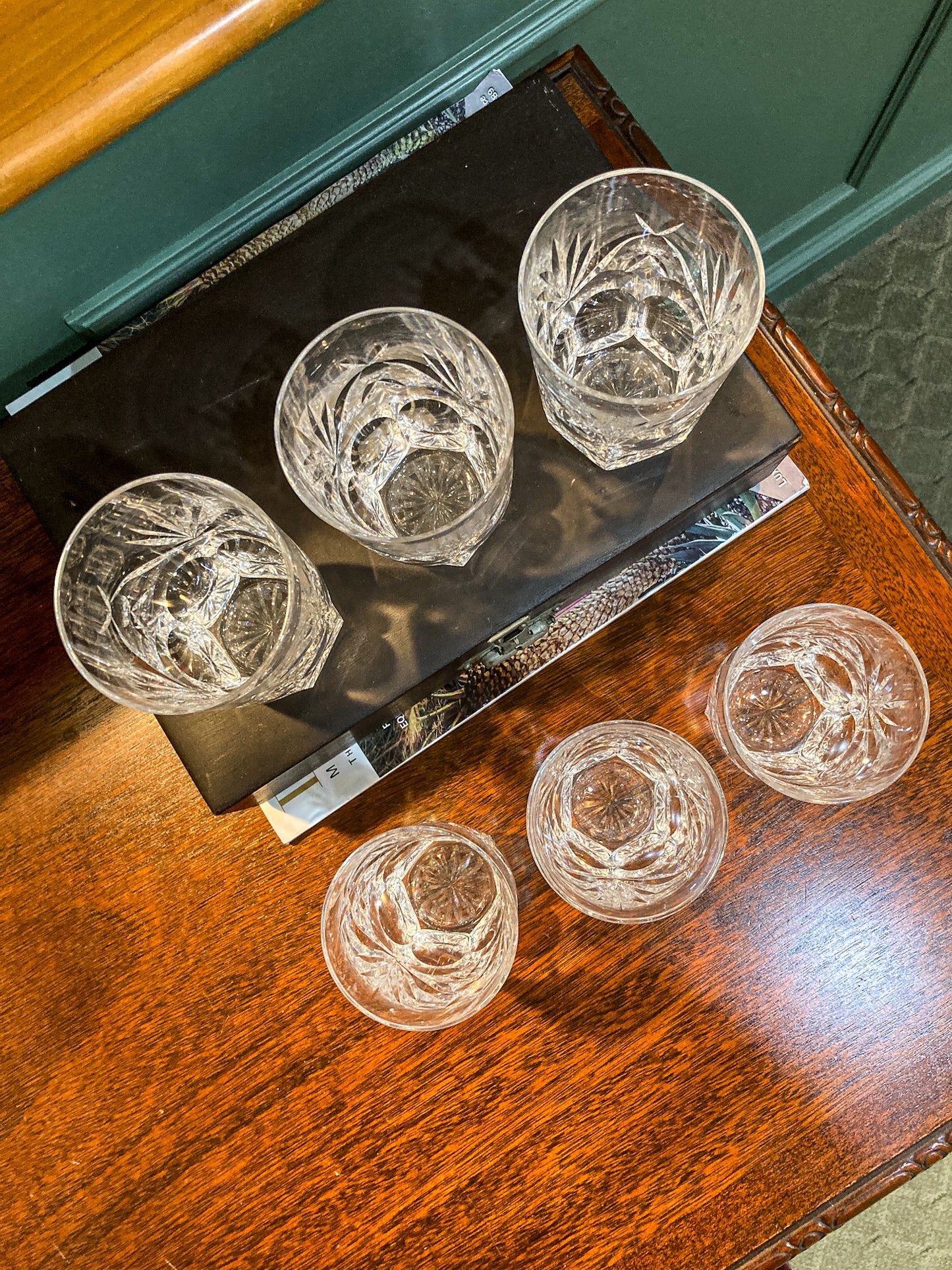 Set of Six Waterford Ashling Clear Crystal 10oz Tumblers Drink Glasses