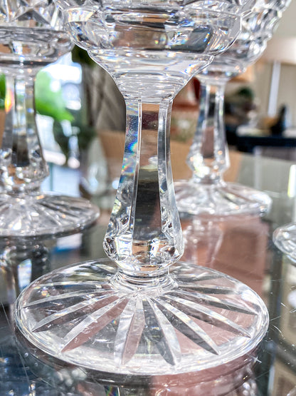 Set of Four Waterford Clear Crystal Kylemore Stemmed Cocktail Glasses