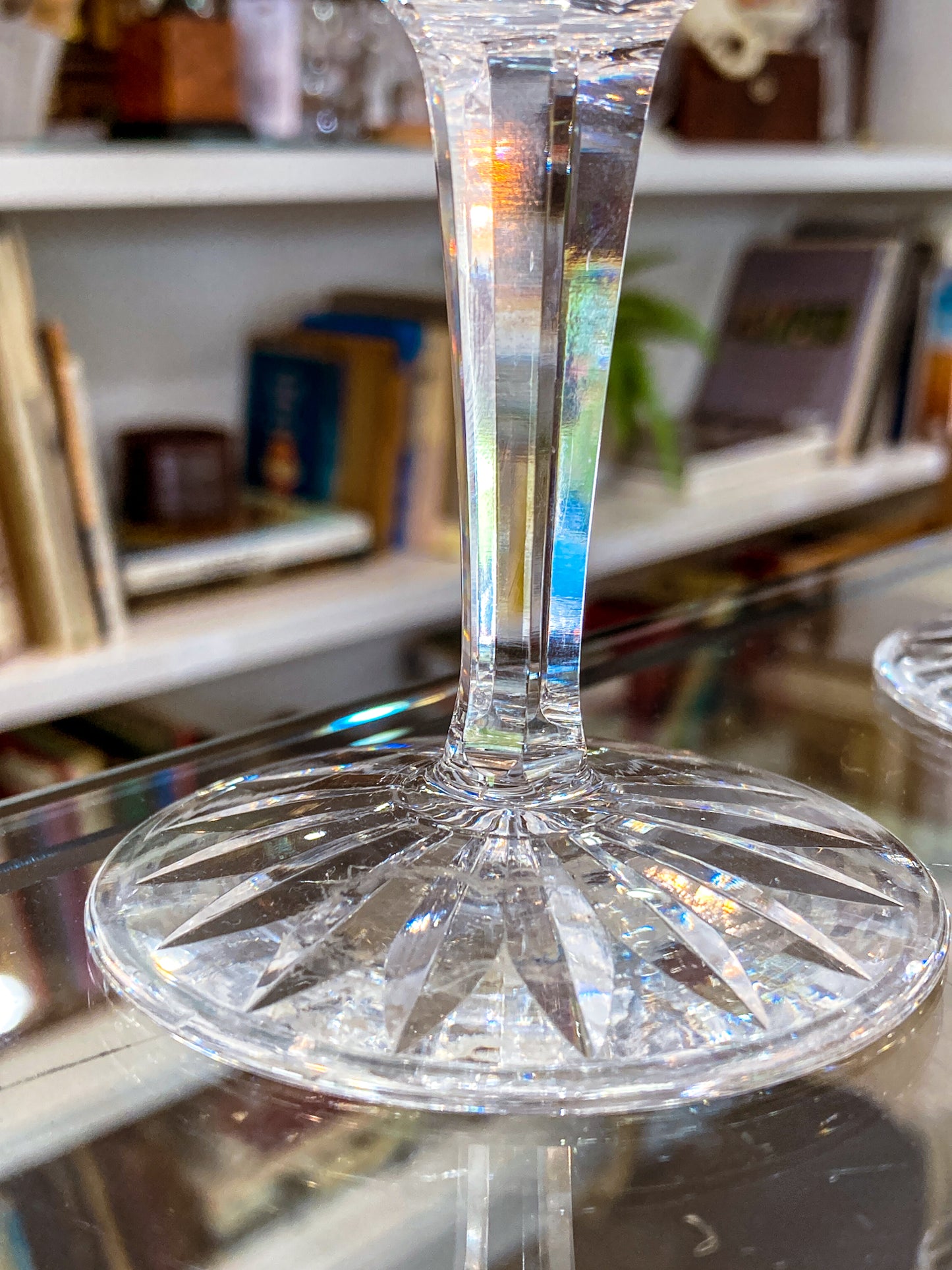 Set of Six Vintage Waterford Clear Crystal Lismore Stemmed Wine Glasses