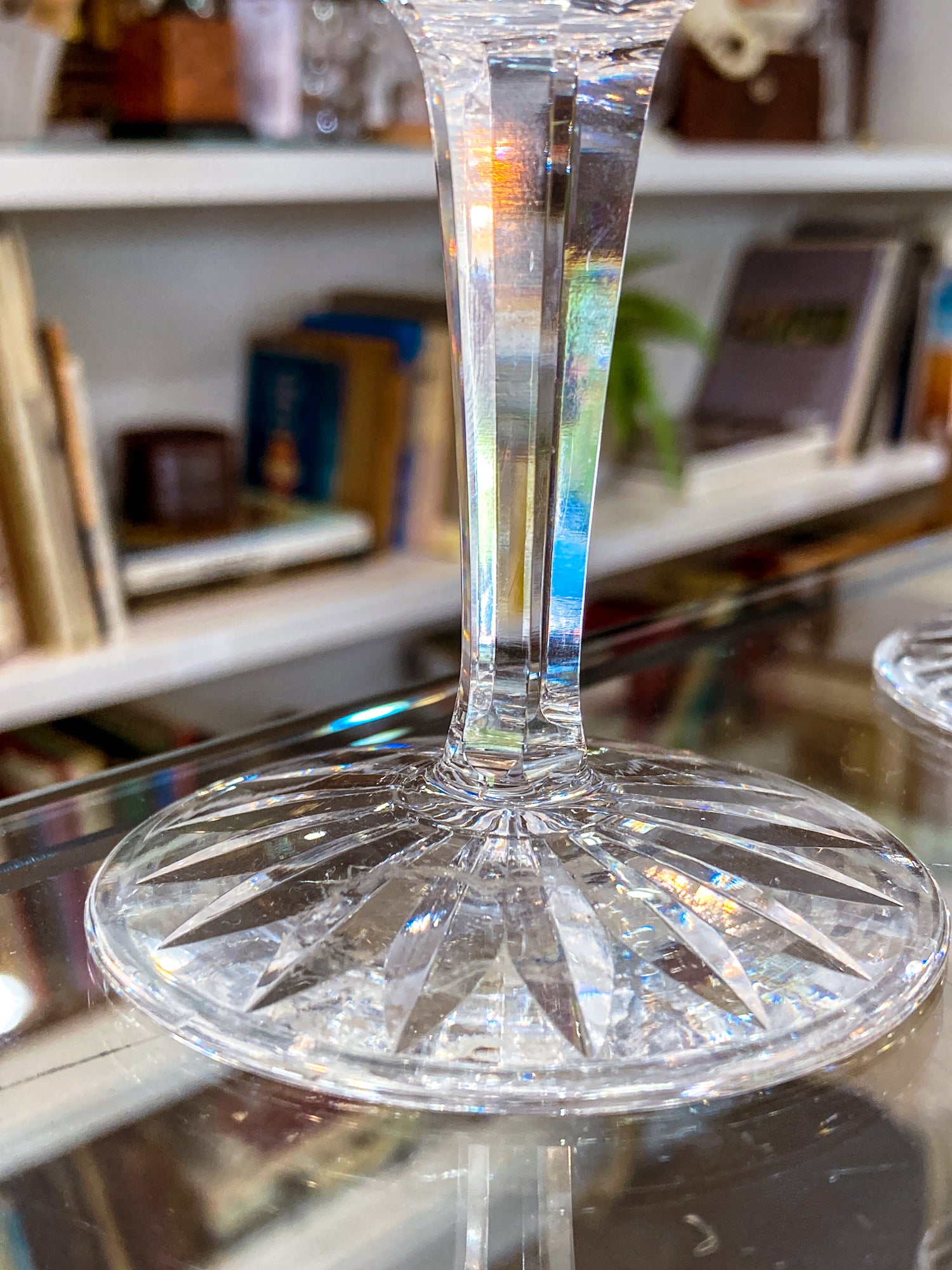 Set of Six Vintage Waterford Clear Crystal Lismore Stemmed Wine Glasses