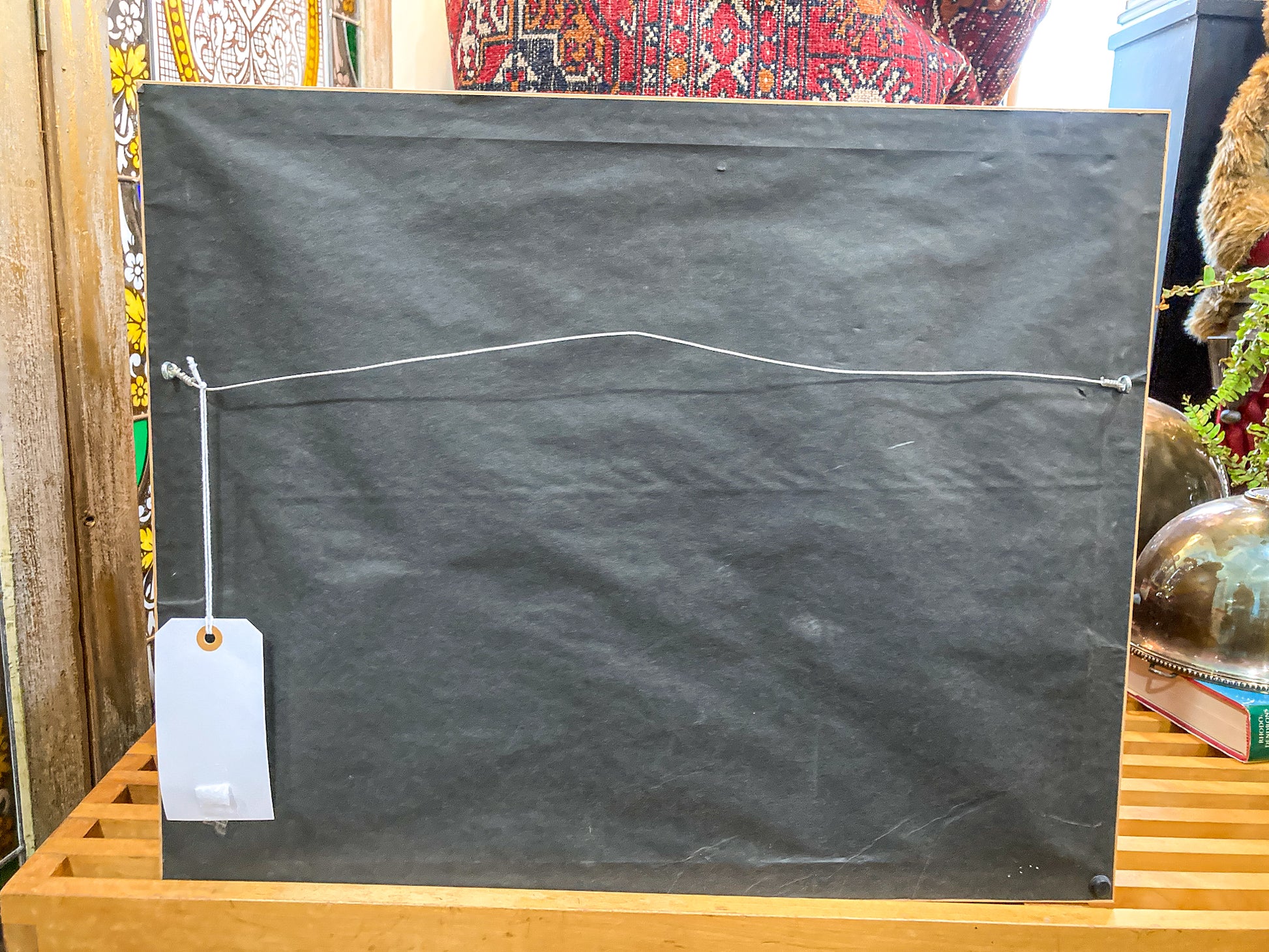 Vibrant Canyon River Watercolor Landscape Signed Framed Painting Art