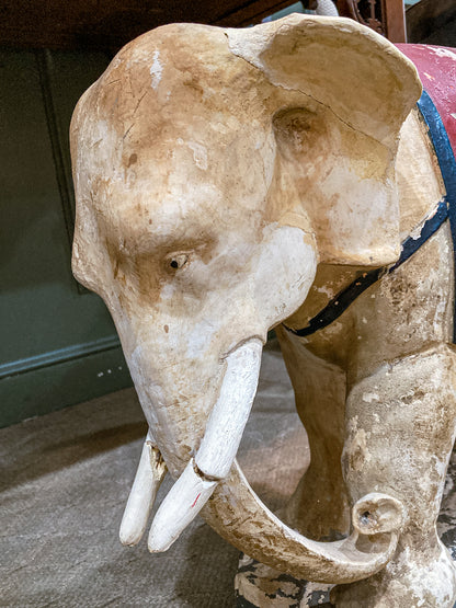 Vintage 1944 Republican Political Presidential Race Plaster Elephant Statue