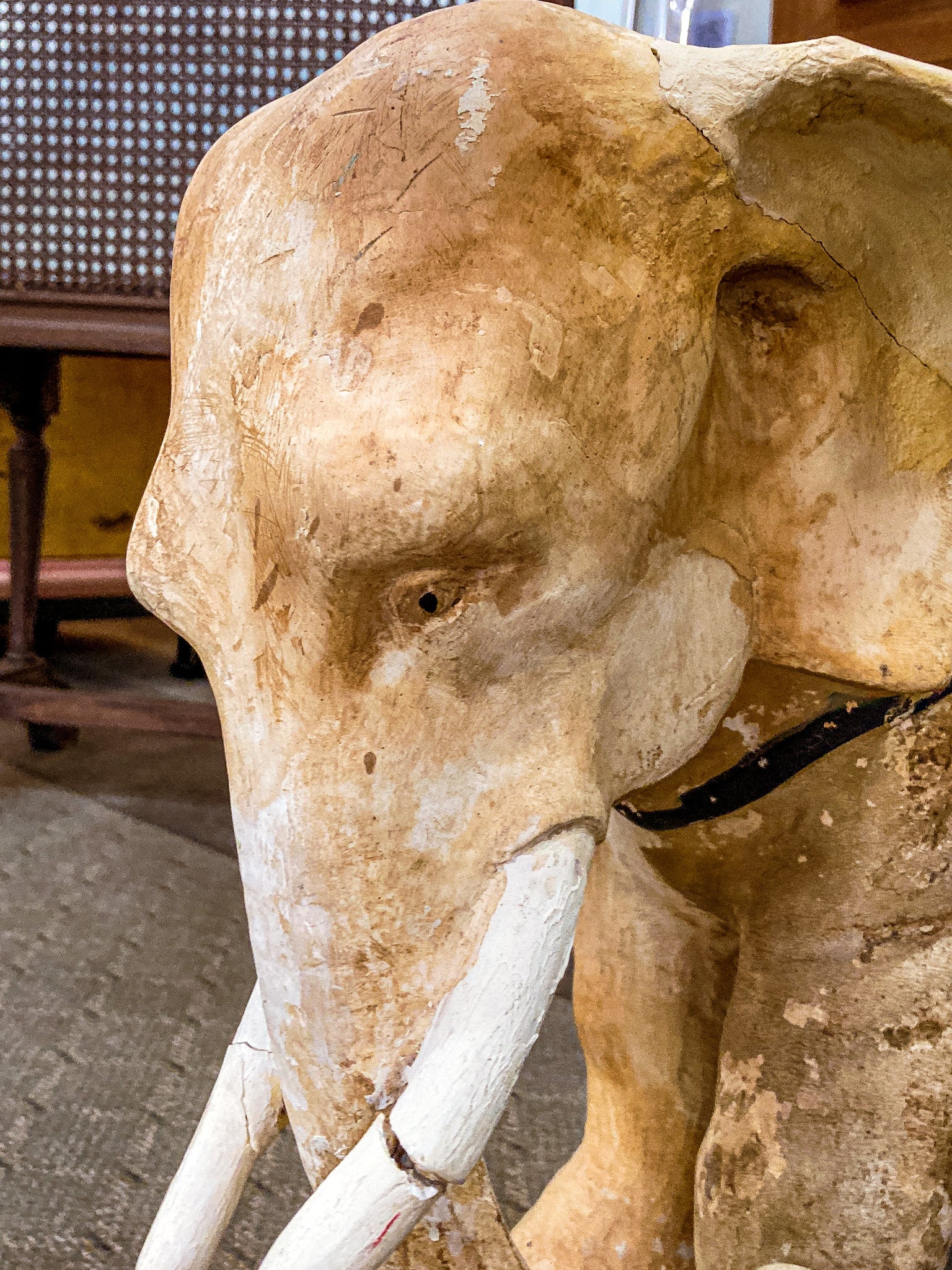 Vintage 1944 Republican Political Presidential Race Plaster Elephant Statue
